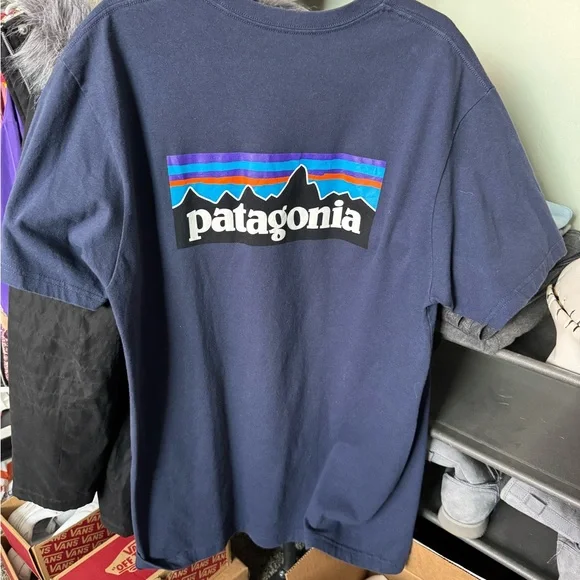 EUC Patagonia Blue Short Sleeve Tee - Picture 4 of 4